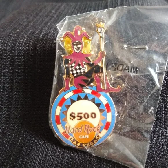 hard rock cafe las Vegas roulette & jester pin - Picture 6 of 7
